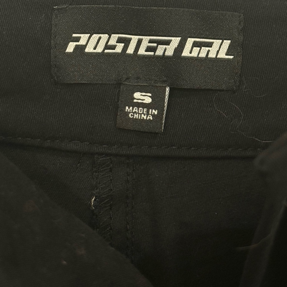 POSTER GIRL -Women's Rave Wear- Midnight Black Cargo Pants - Picture 4 of 7